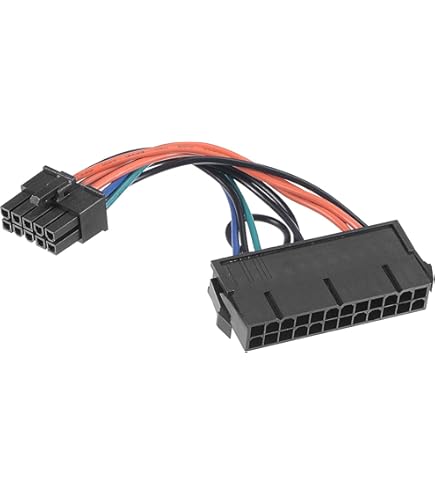 Amazon | uxcell 電源ケーブルスイッチ 24-10ピン メインボード電源